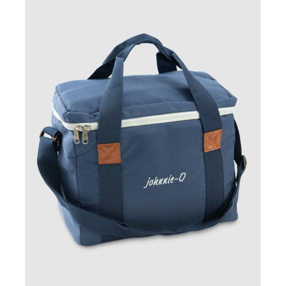 JOHNNIE-O NAVY BLUE MINI INSULATED COOLER LUNCH BAG SHOULDER STRAP GOLF BEACH
